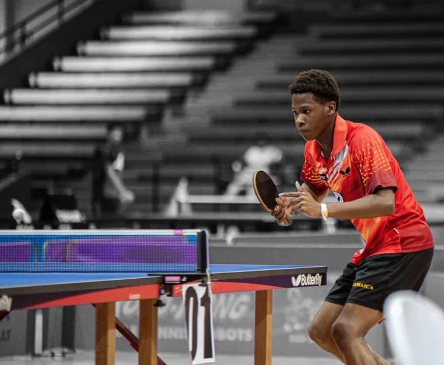 Brian Blake : le jeune pongiste jamaïcain en quête de sponsors pour l'international